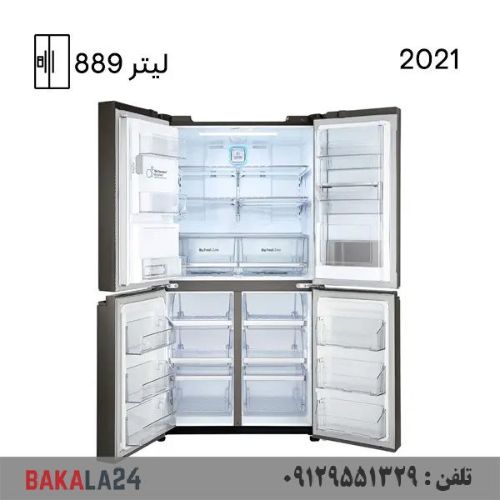 یخچال فریزر ساید 5 درب 34 فوت عمق 90 دودی ال جی مدل J35