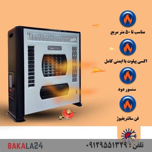 مینی هیتر چدنی فن دار آذر تهویه مدل A610