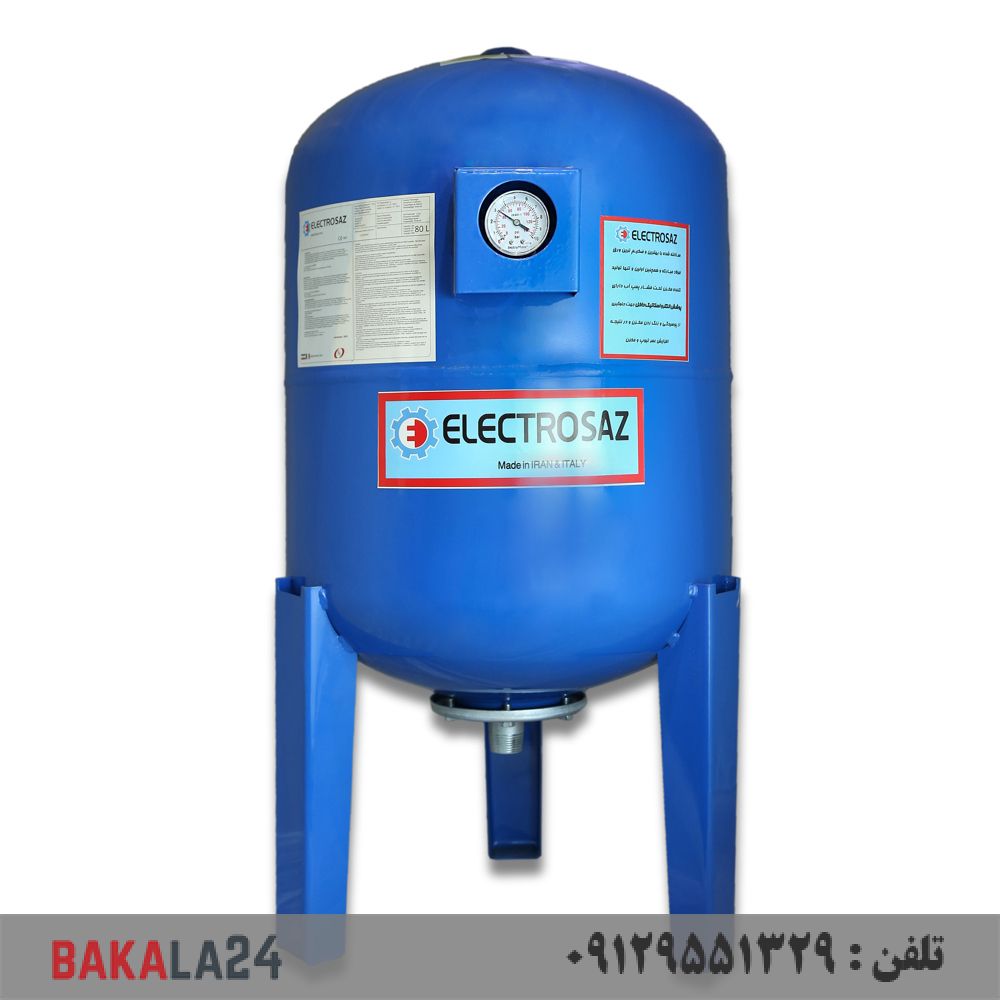 منبع تحت فشار الکتروساز 100 لیتری درجه دار ایرونت دار